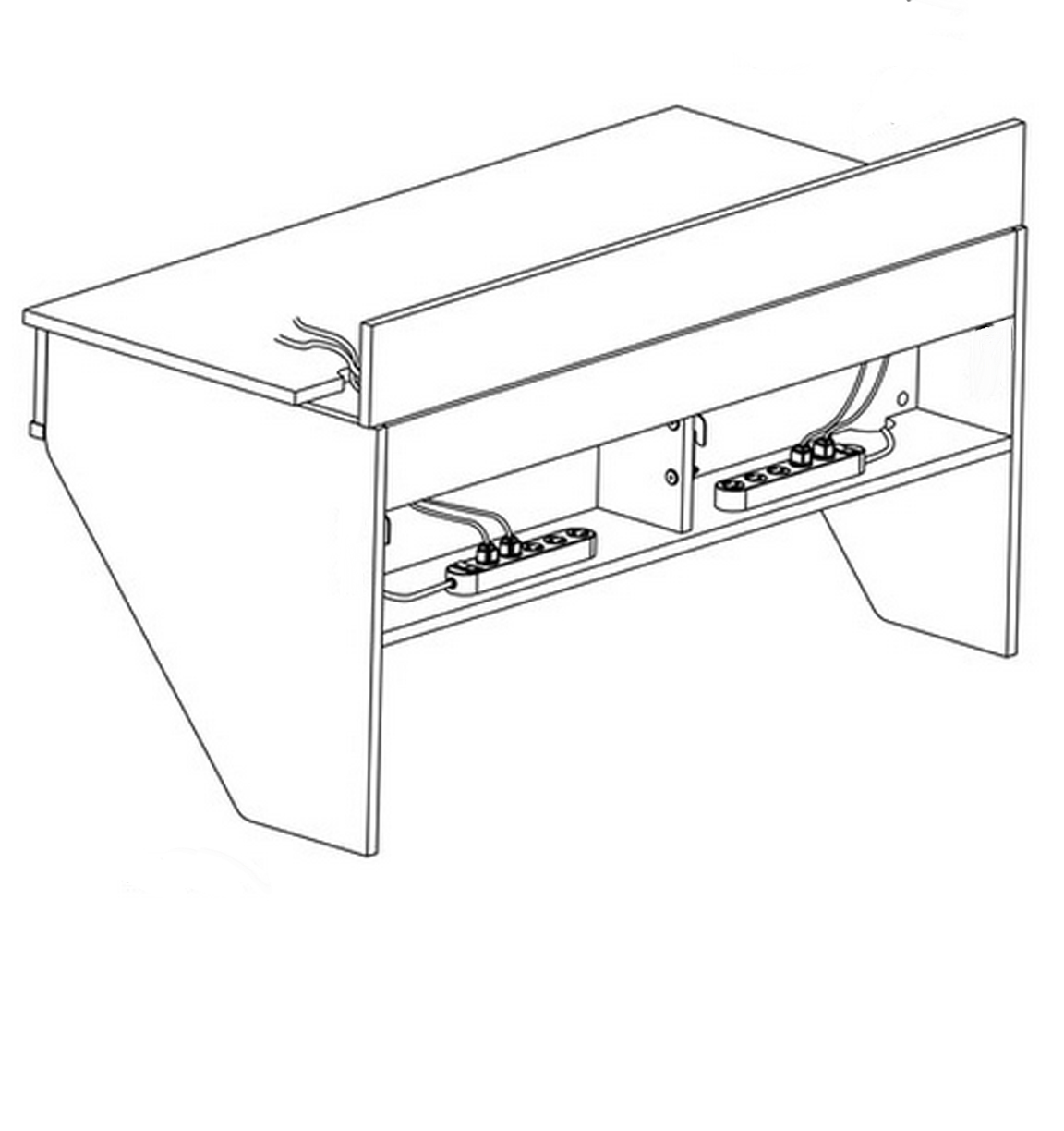 Навесной компьютерный стол ZEUS" AirTable-II Mini