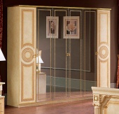 Шкаф 6-дв с зеркалами Aida слоновая кость