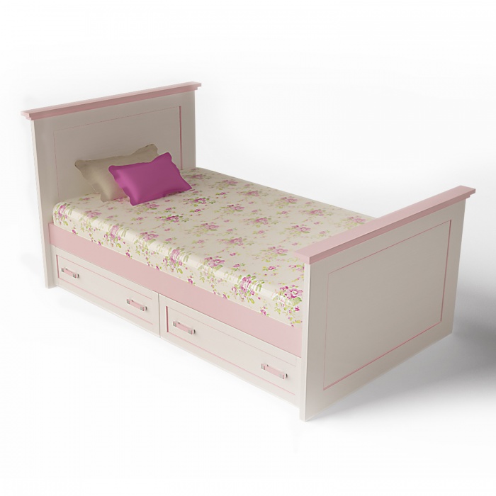 Фото. Детская розовая кровать Voyage купить в Киеве, Житомире - доставка по Украине