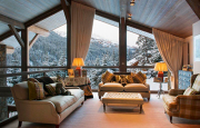 Шале - уютный интерьер в стиле альпийской хижины