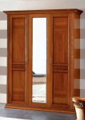 Шкаф деревянный 3-х дв Decor с зеркалом