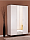 Фото. Шкаф трехдверный с зеркалом Moda белый МДФ купить в Киеве, Житомире - доставка по Украине
