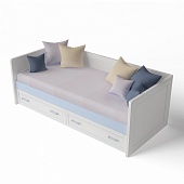 Кровать-диван Voyage голубой с нишей