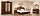 Фото. Спальня Адриана цвет орех (МДФ)  купить в Киеве, Житомире - доставка по Украине