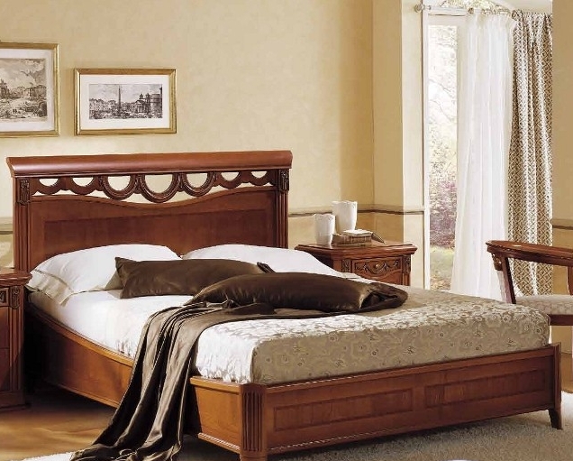 Фото. Деревянная кровать Toscana без изножья купить в Киеве, Житомире - доставка по Украине