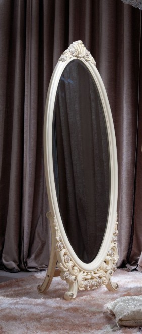 Фото. Зеркало напольное Белая роза купить в Киеве, Житомире - доставка по Украине