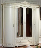 Шкаф с зеркалом  Жозефина ivori Joss радиусные фасады