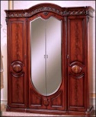 Шкаф 4-х дв с зеркалами Венеция(Joss) орех