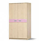 Розовый шкаф 2-х дв в детскую для девочки Терри (МДФ, ДСП) 