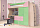 Фото. Розово-салатовая детская спальня Комби (МДФ) купить в Киеве, Житомире - доставка по Украине