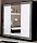 Фото. Белый шкаф купе Виола c зеркалом купить в Киеве, Житомире - доставка по Украине