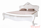 Белая двухспальная кровать Прованс