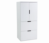 Белый двухдверный шкаф Domino 03 (низкий)