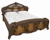 Двухспальная кровать Олимпия орех