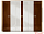 Фото. Шкаф 6-дв с зеркалом Onda Camelgroup коричневый  купить в Киеве, Житомире - доставка по Украине
