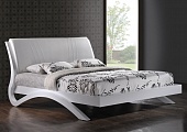 Белая двухспальная кровать Эвита