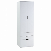 Шкаф двухдверный белый Domino 02