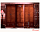 Фото. Шкаф деревянный 6-дверный Carpenter 223 вишня купить в Киеве, Житомире - доставка по Украине