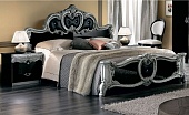 Двухспальная кровать Barocco black МДФ
