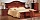 Фото. Спальня 2807 a ДМ цвет темный орех (МДФ)  купить в Киеве, Житомире - доставка по Украине