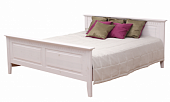 Белая двухспальная кровать Боцен