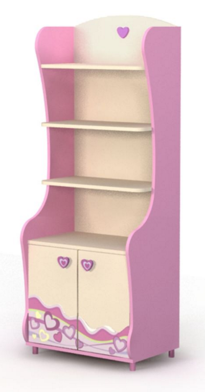 Фото. Книжный шкаф Pink М-04-1 купить в Киеве, Житомире - доставка по Украине