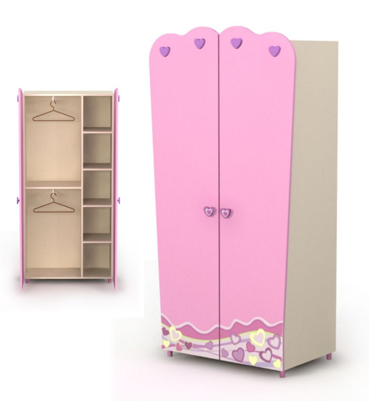 Шкаф 2-дв Pink Pn-02-2(3)